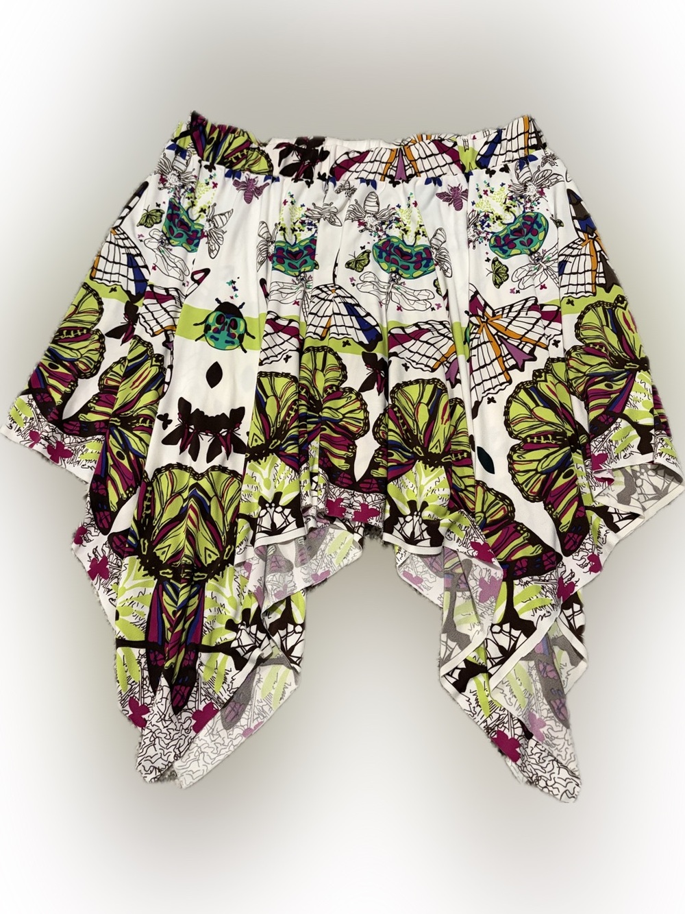 Vintage Y2K Rampage Butterfly Handkerchief Skirt